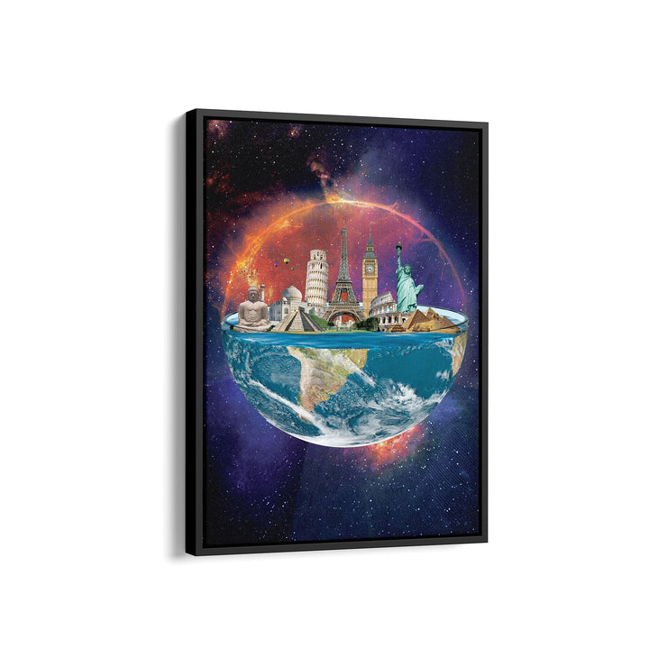 WALL ART "World in the Universe" – Acrylic glass &amp; Alu-Dibond | Exclusive and modern art in museum quality 