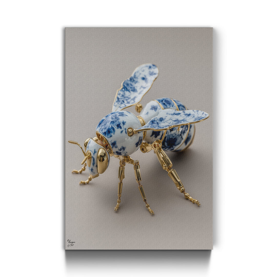 Goldene Porzellanbiene