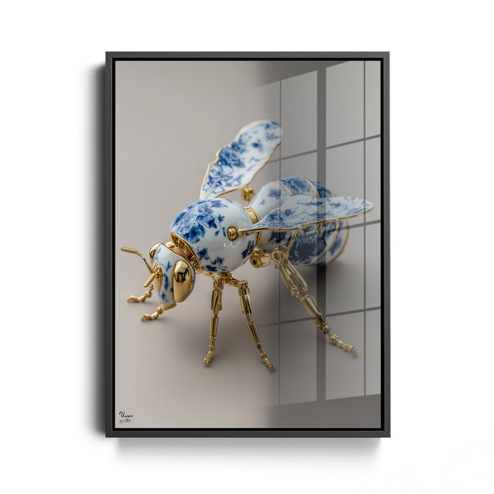 Goldene Porzellanbiene