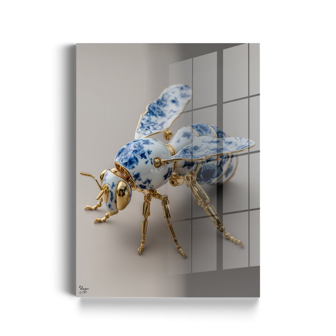 Goldene Porzellanbiene