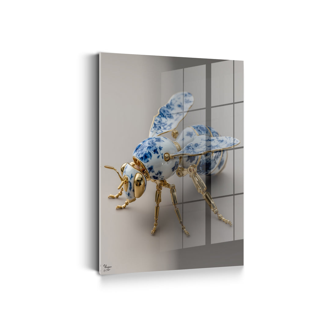 Goldene Porzellanbiene