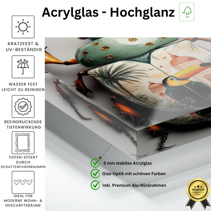 Exotischer Tukan-Käfer