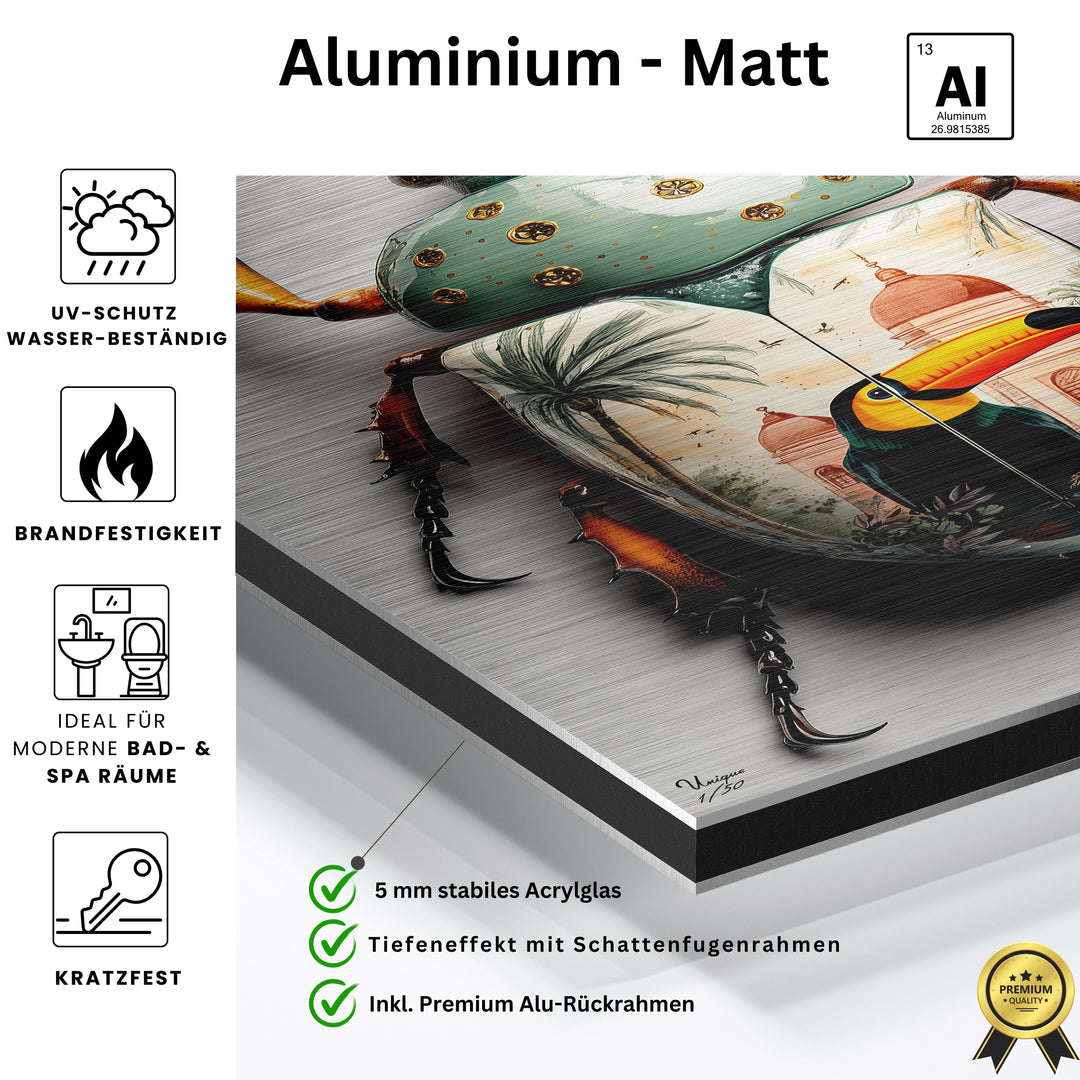 Exotischer Tukan-Käfer