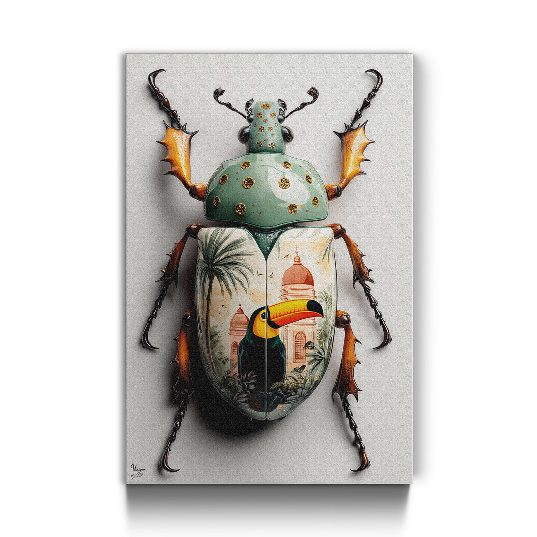 Exotischer Tukan-Käfer