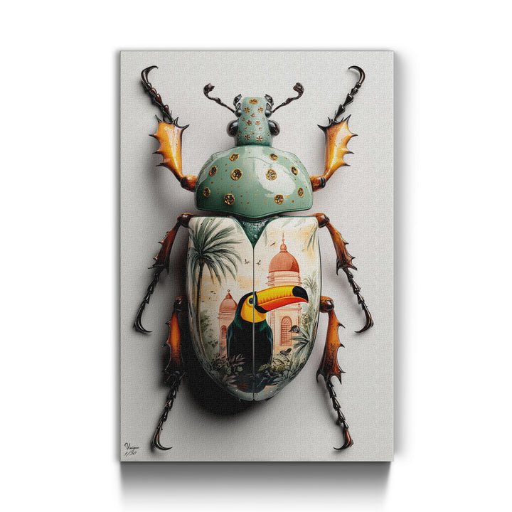 Exotischer Tukan-Käfer