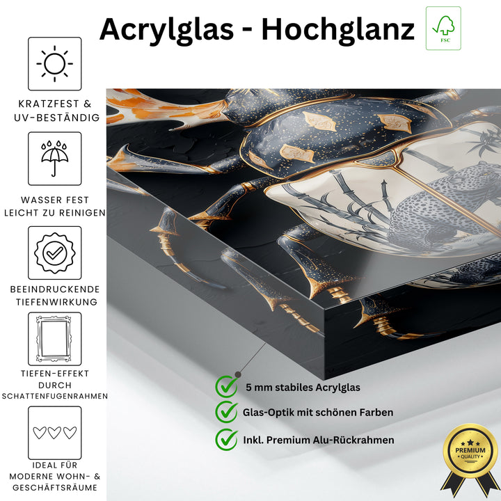 Schwarzer Leopard-Käfer