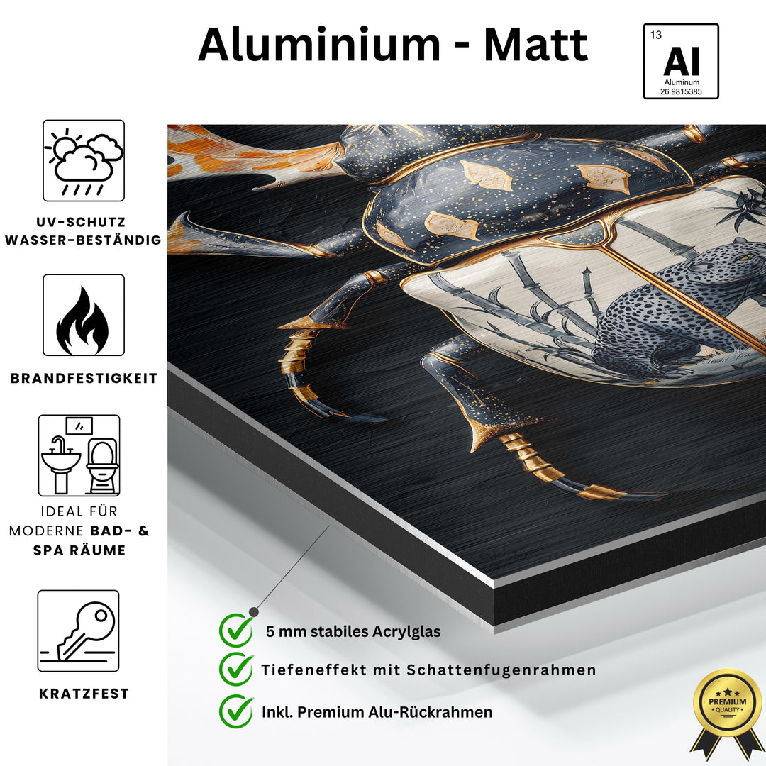 Schwarzer Leopard-Käfer