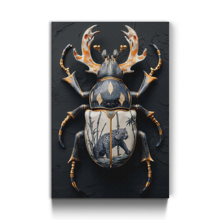 Schwarzer Leopard-Käfer