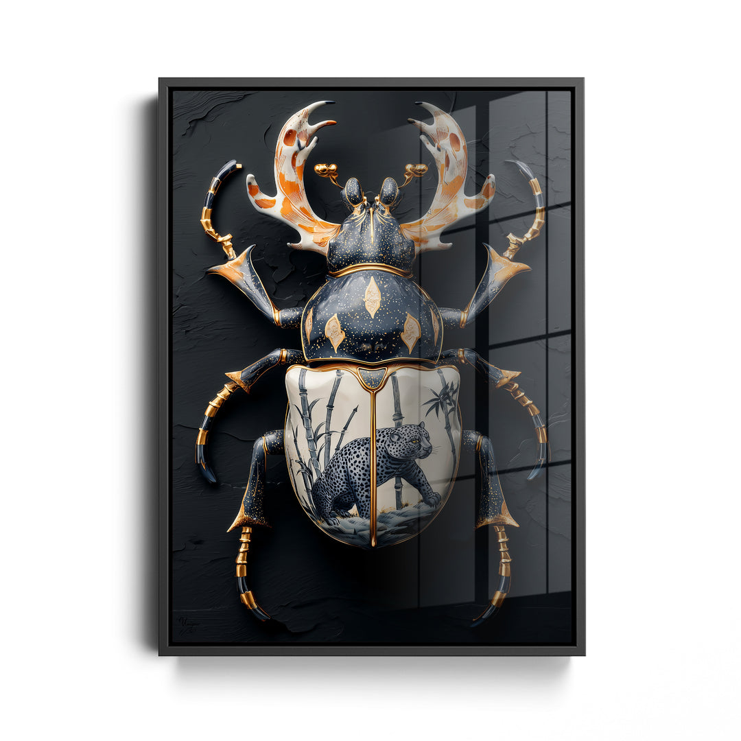 Schwarzer Leopard-Käfer