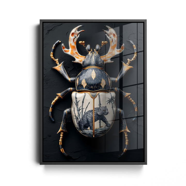 Schwarzer Leopard-Käfer