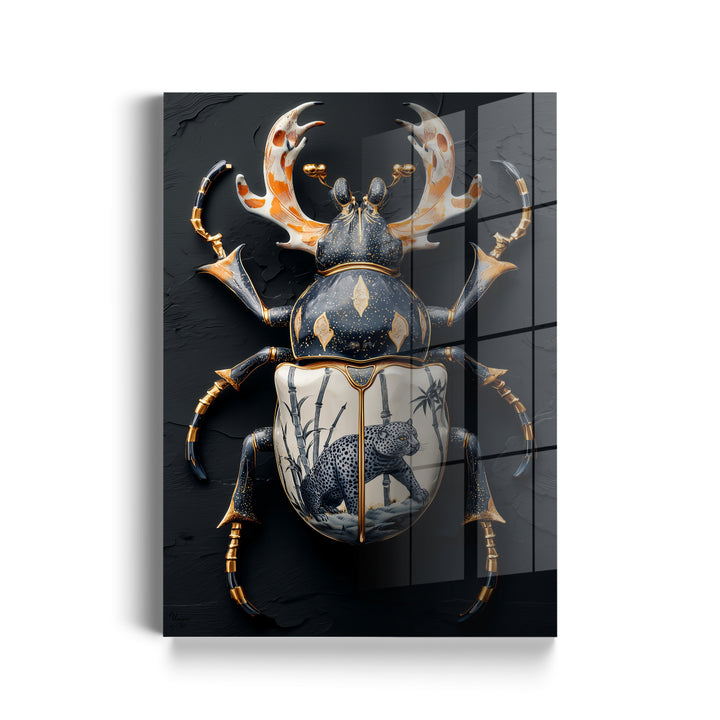 Schwarzer Leopard-Käfer