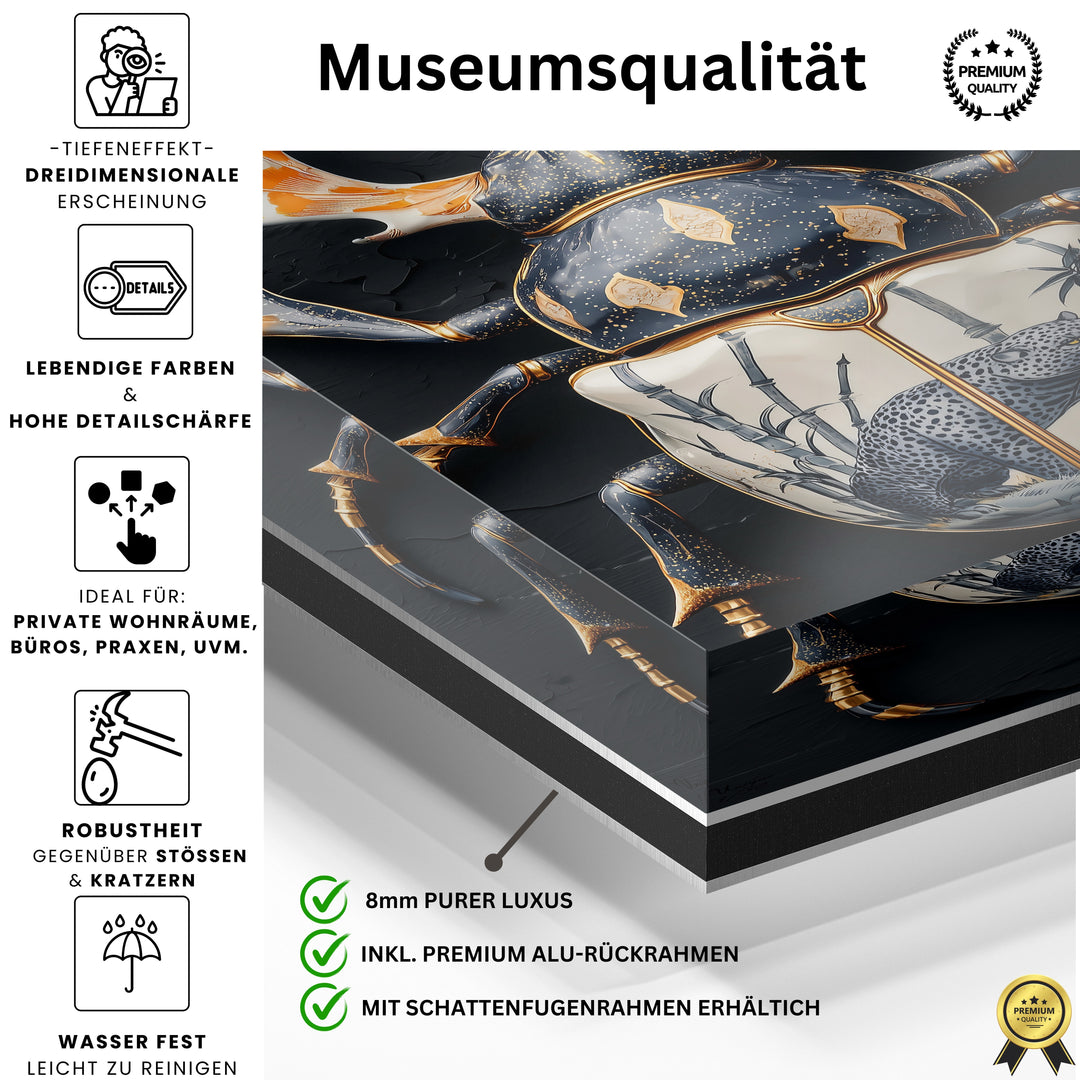 Schwarzer Leopard-Käfer