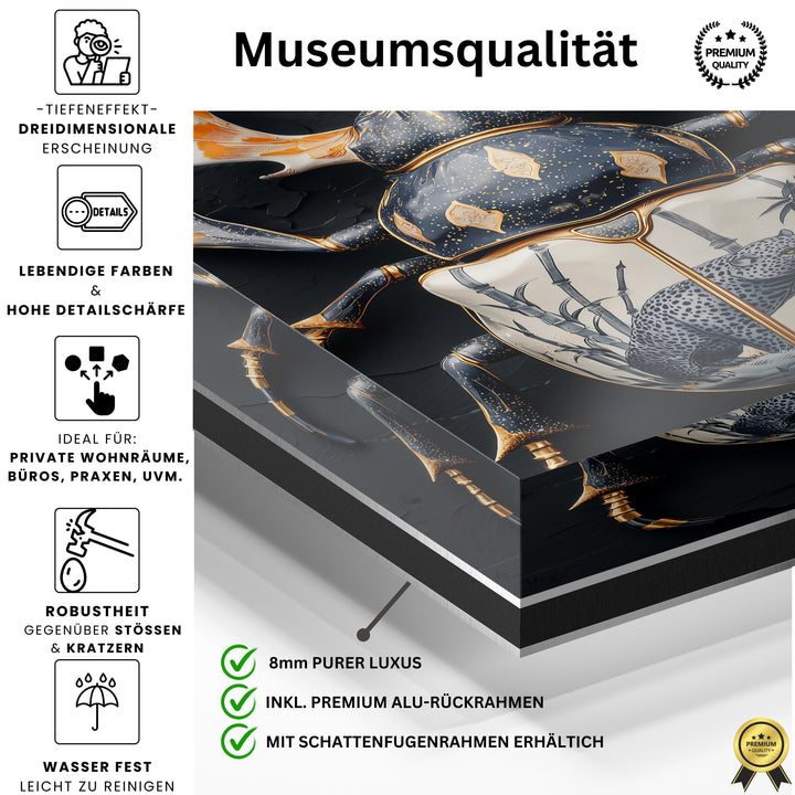 Schwarzer Leopard-Käfer