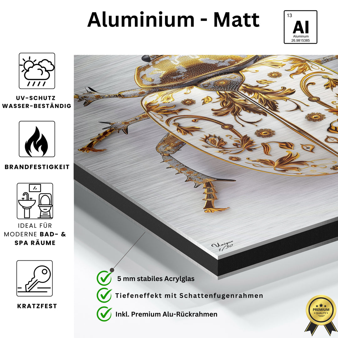 Goldkäfer Weißgold