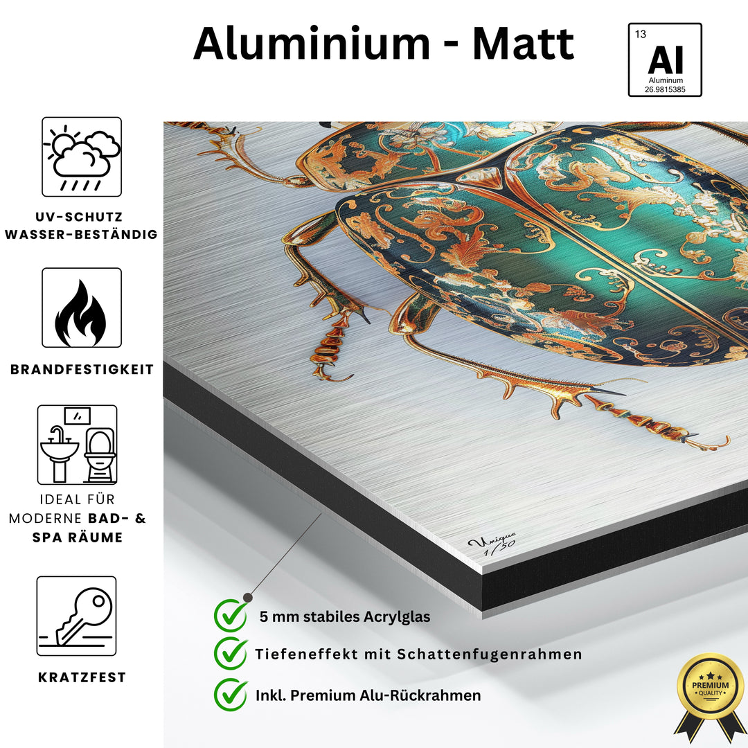 Gold-Türkis Ornamentkäfer