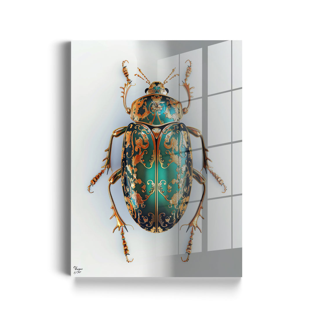 Gold-Türkis Ornamentkäfer