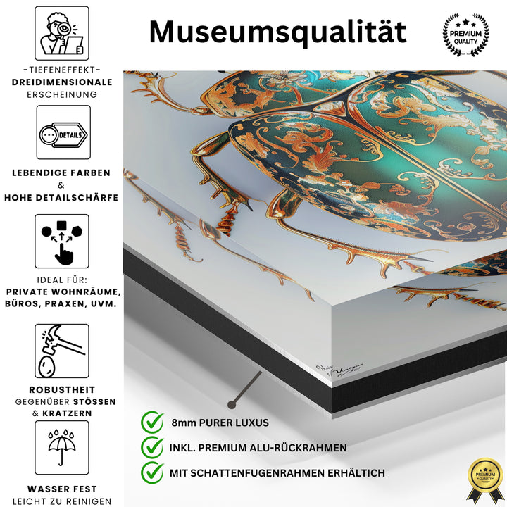 Gold-Türkis Ornamentkäfer