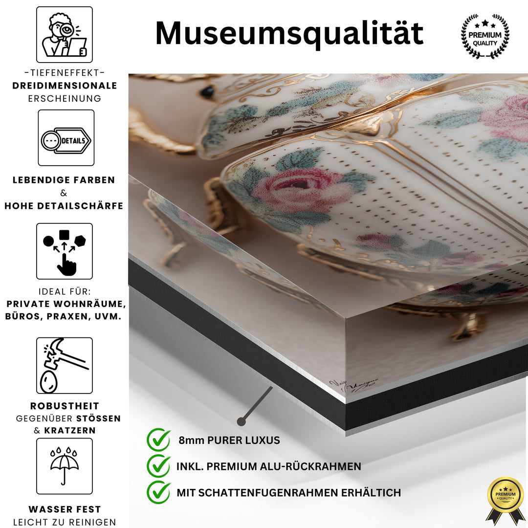 Rosen-Porzellan Käfer