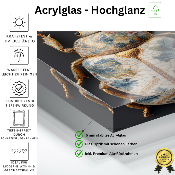 Floraler Porzellan-Käfer