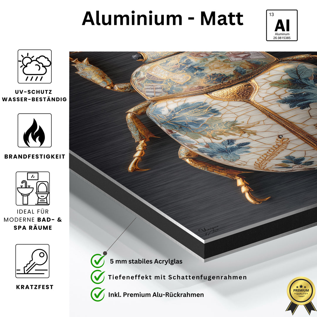 Floraler Porzellan-Käfer