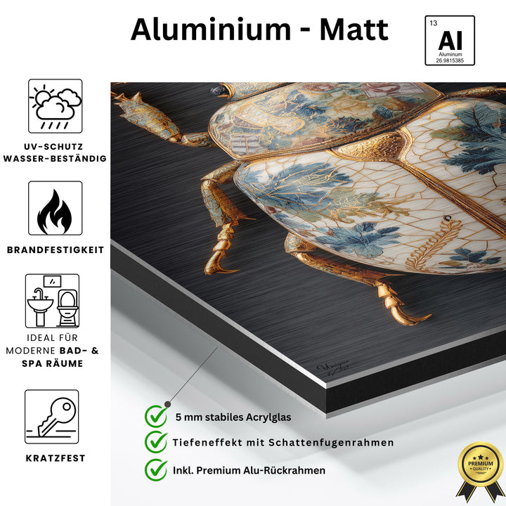 Floraler Porzellan-Käfer