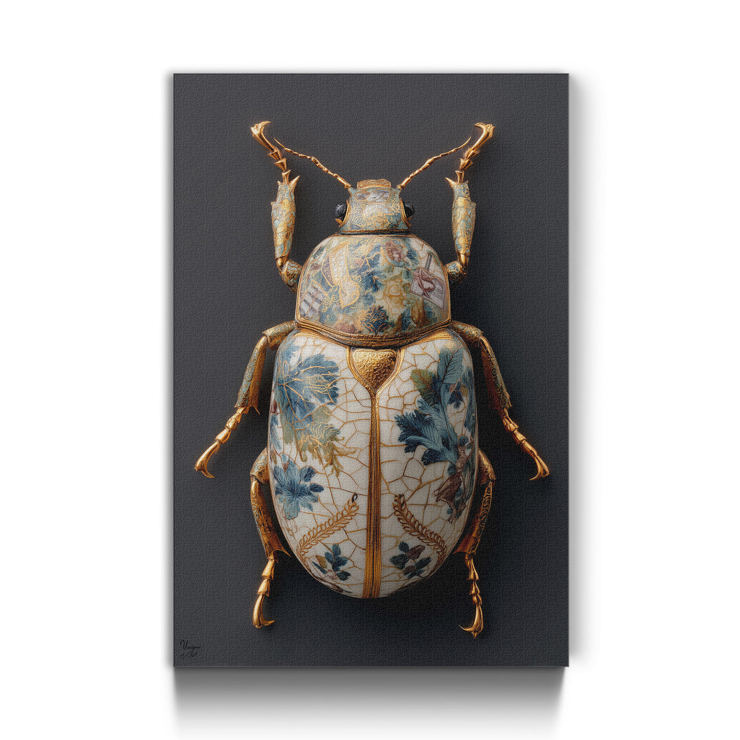 Floraler Porzellan-Käfer