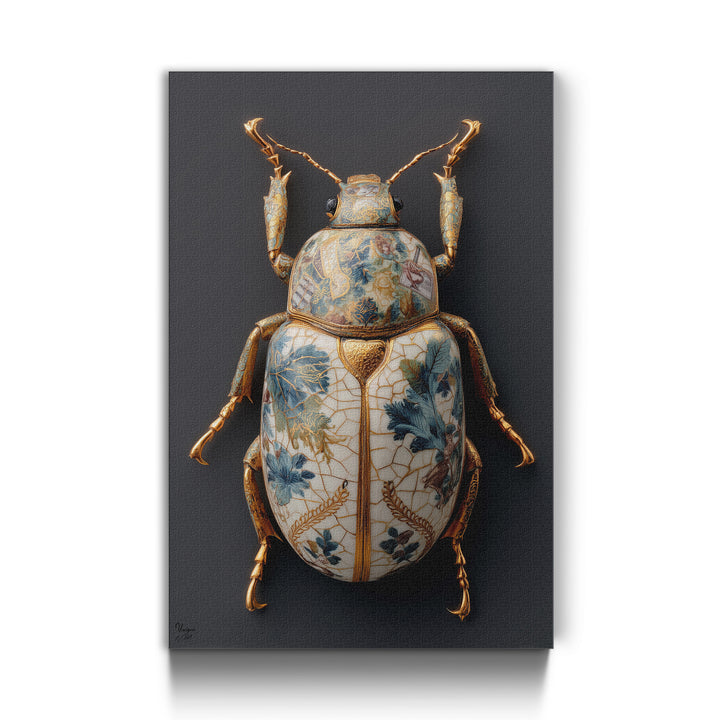 Floraler Porzellan-Käfer