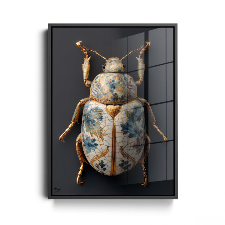Floraler Porzellan-Käfer