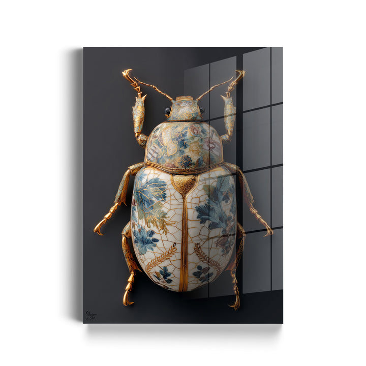 Floraler Porzellan-Käfer