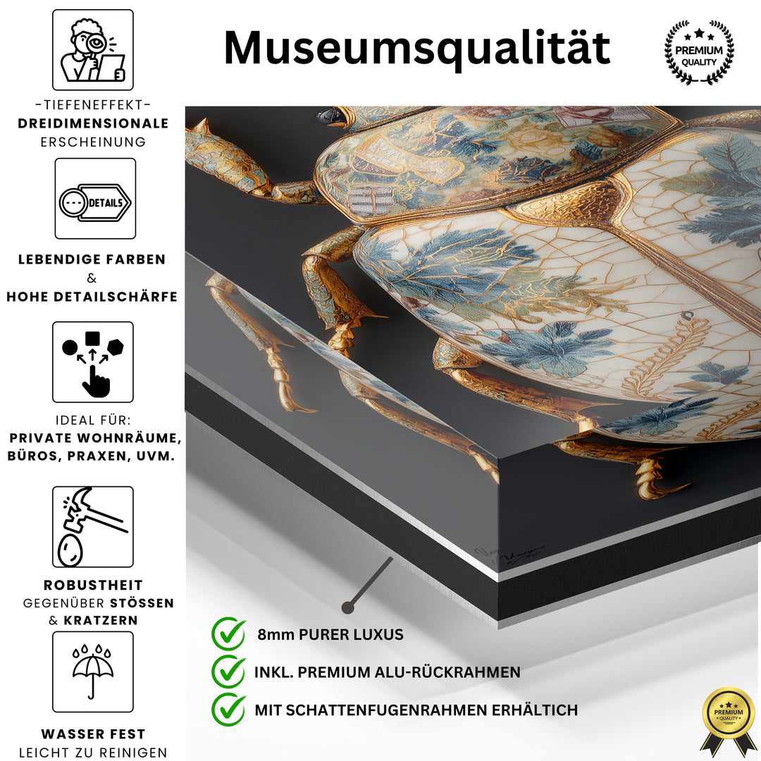 Floraler Porzellan-Käfer