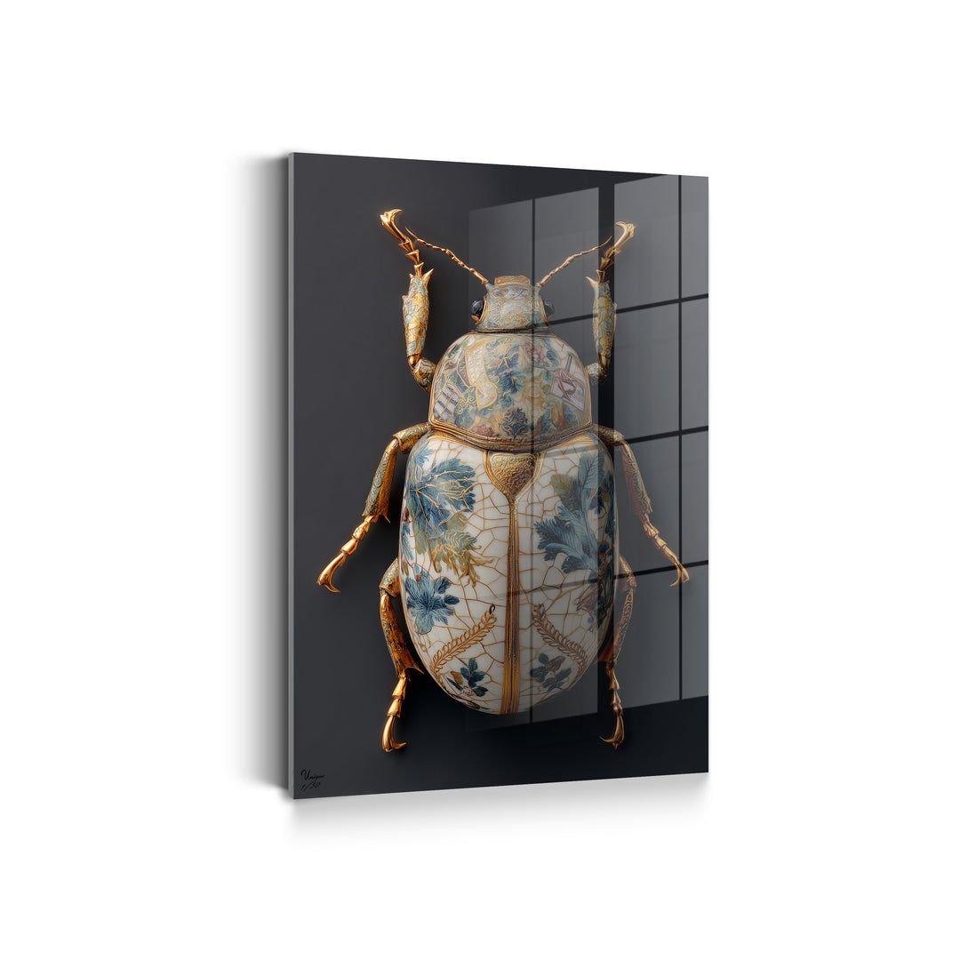 Floraler Porzellan-Käfer