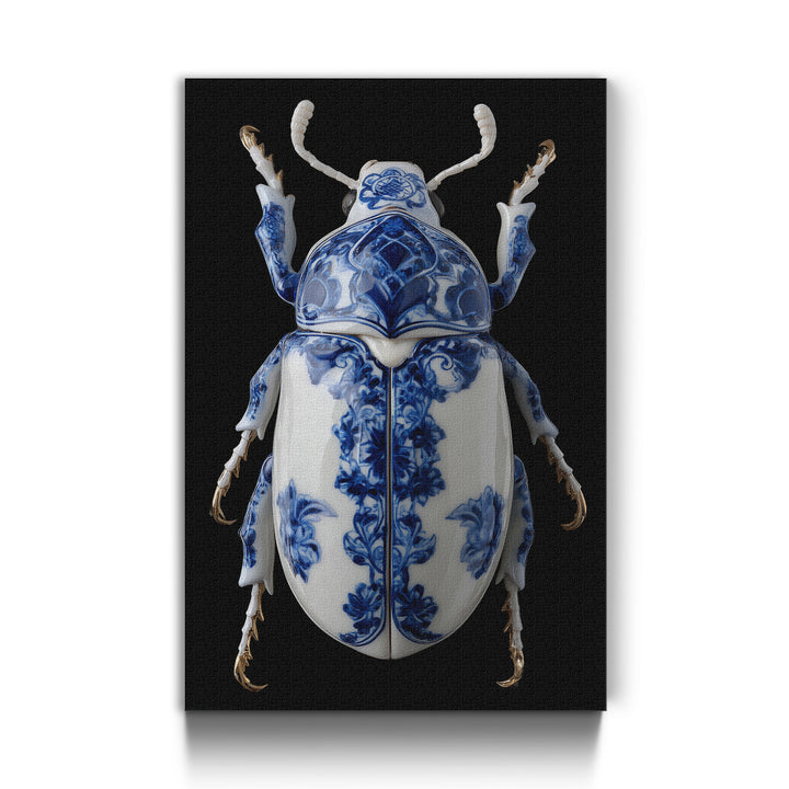 Kobaltblau Porzellan Käfer