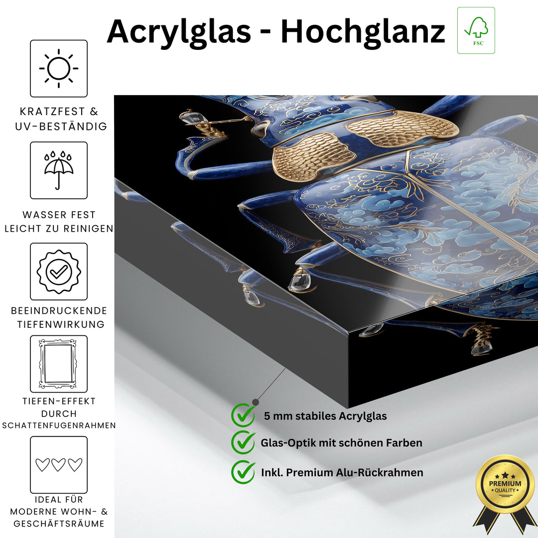 Kobaltblau Drachen-Käfer