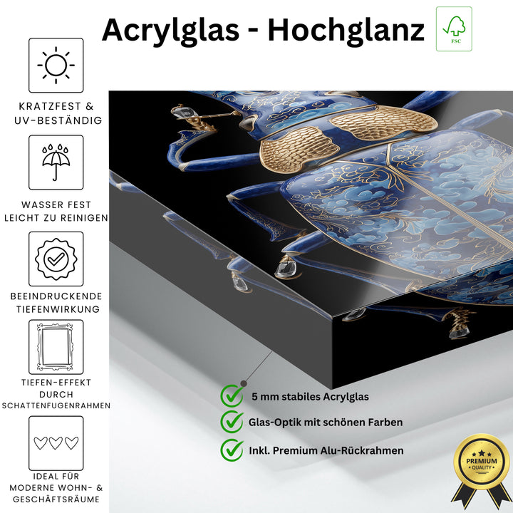 Kobaltblau Drachen-Käfer