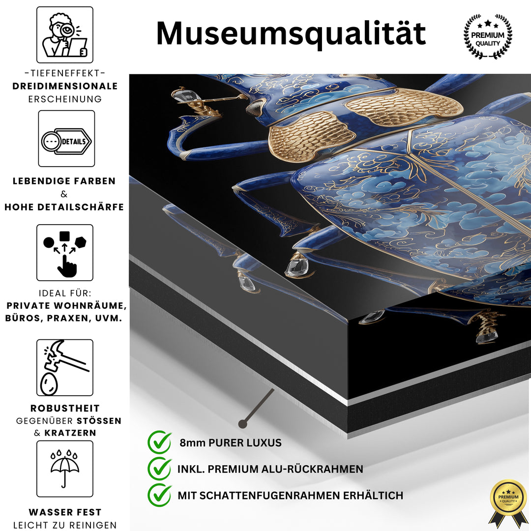 Kobaltblau Drachen-Käfer