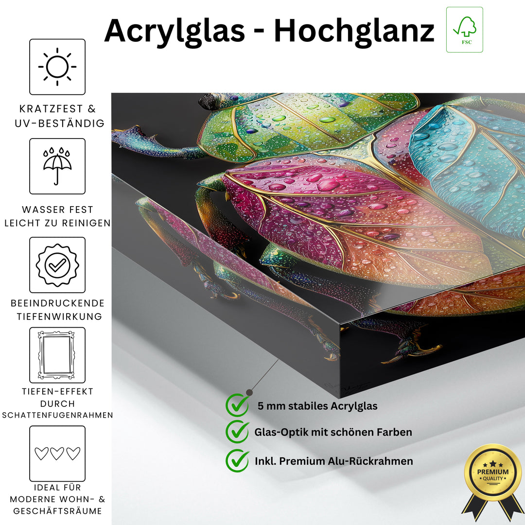 Prunkvoller Blätterglanz Käfer