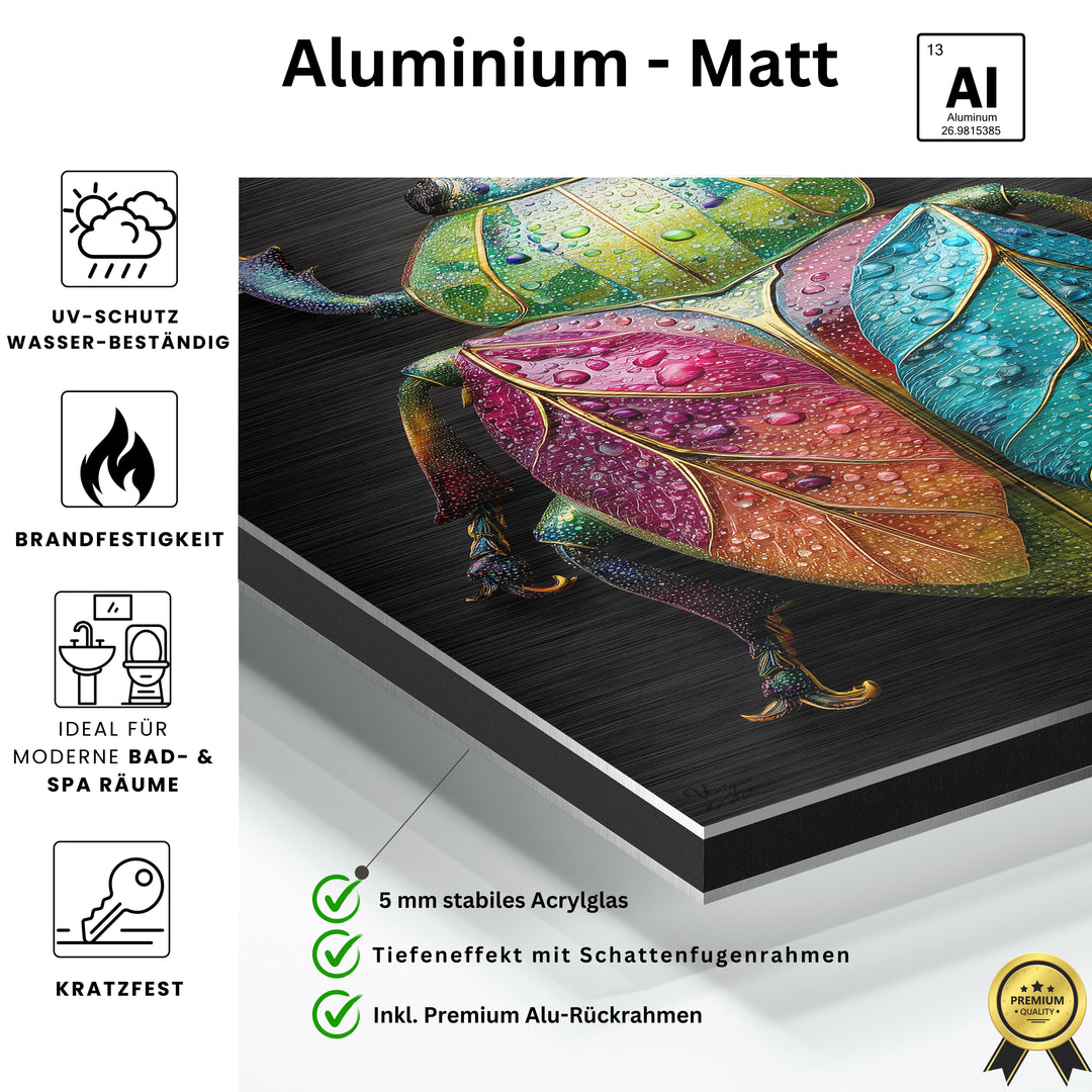 Prunkvoller Blätterglanz Käfer