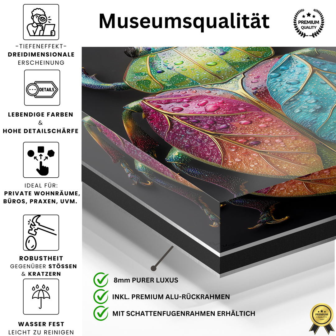 Prunkvoller Blätterglanz Käfer