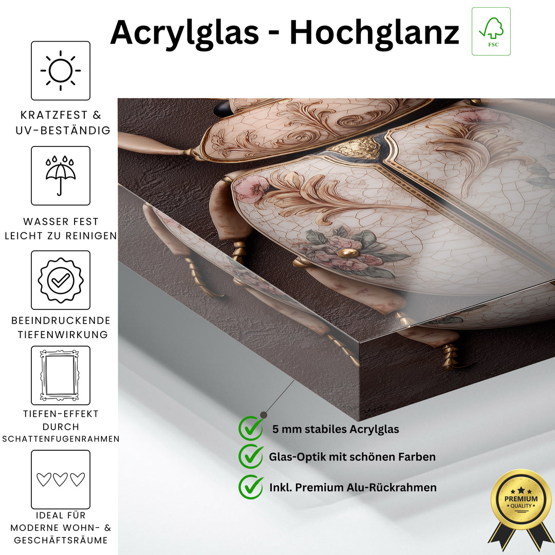 Floraler Antik-Käfer