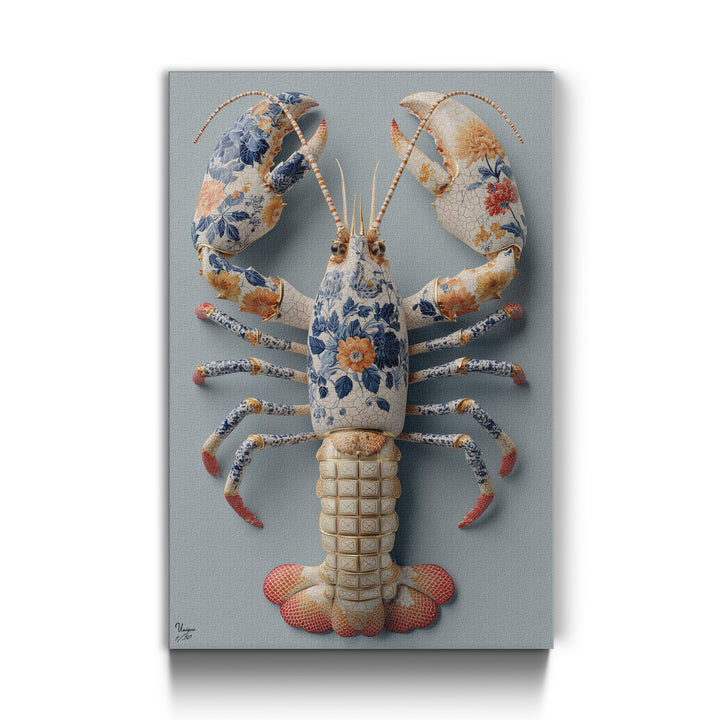 Porzellan Floral Hummer