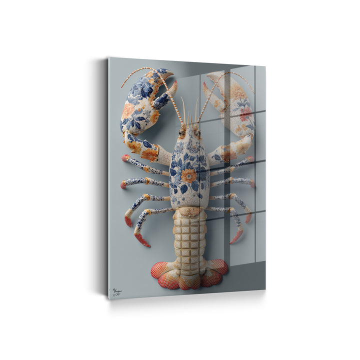 Porzellan Floral Hummer