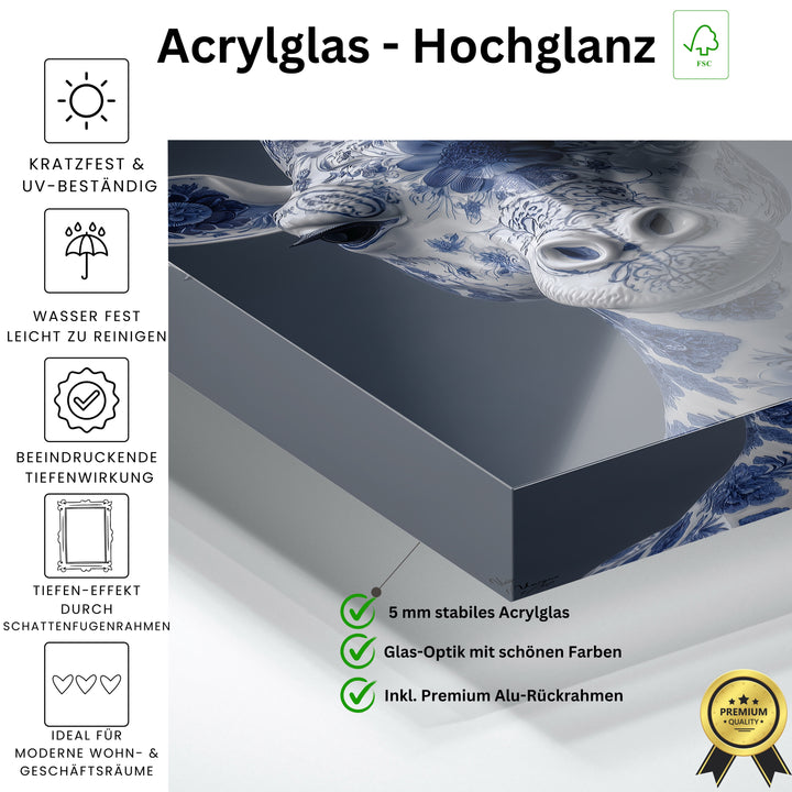 Porzellangiraffe der stillen Würde