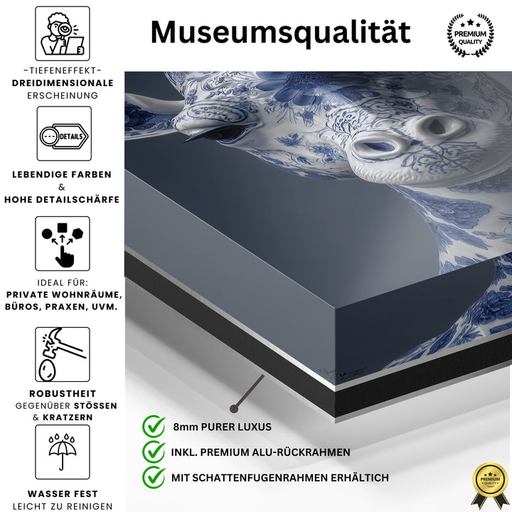 Porzellangiraffe der stillen Würde