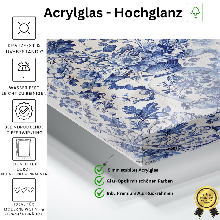 Harmonie der blauen Gärten