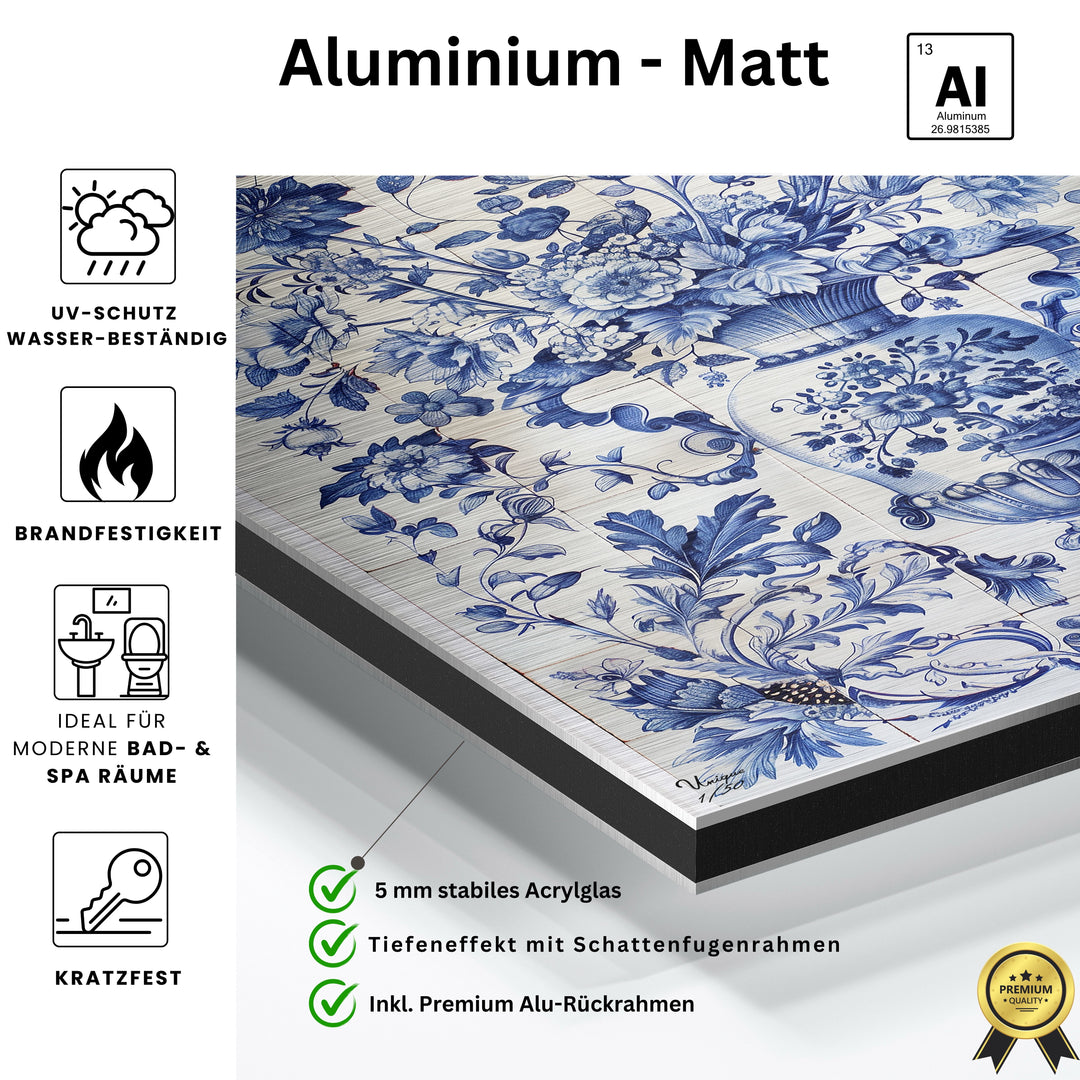 Harmonie der blauen Gärten