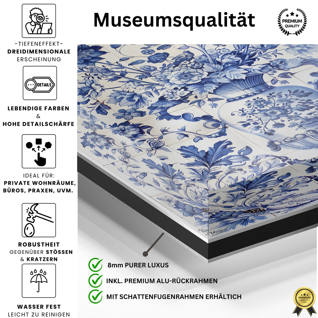 Harmonie der blauen Gärten