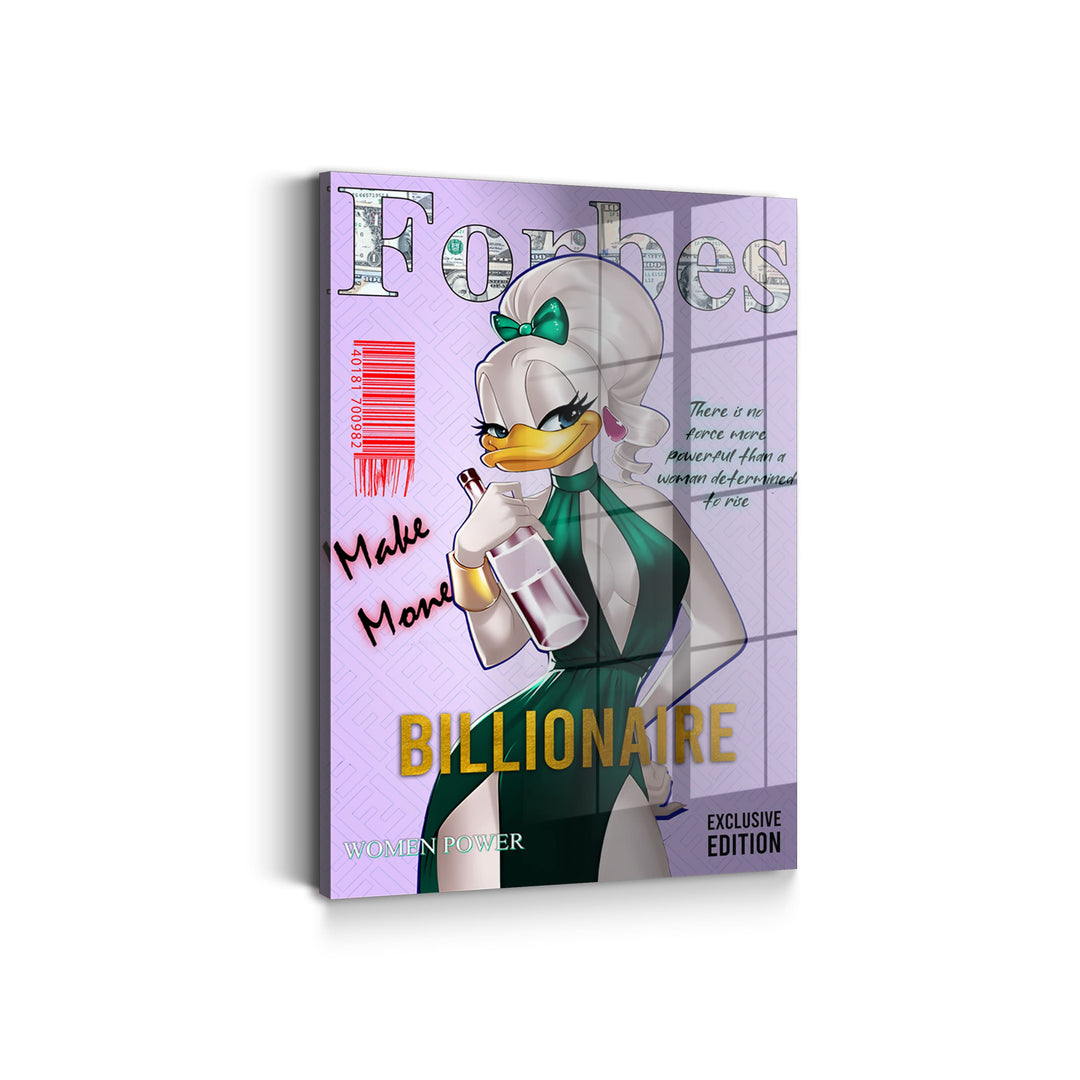 WALL ART "Forbes – Made Money Billionaire" – Acrylic glass &amp; Alu-Dibond | Exclusive and modern pop art in museum quality 