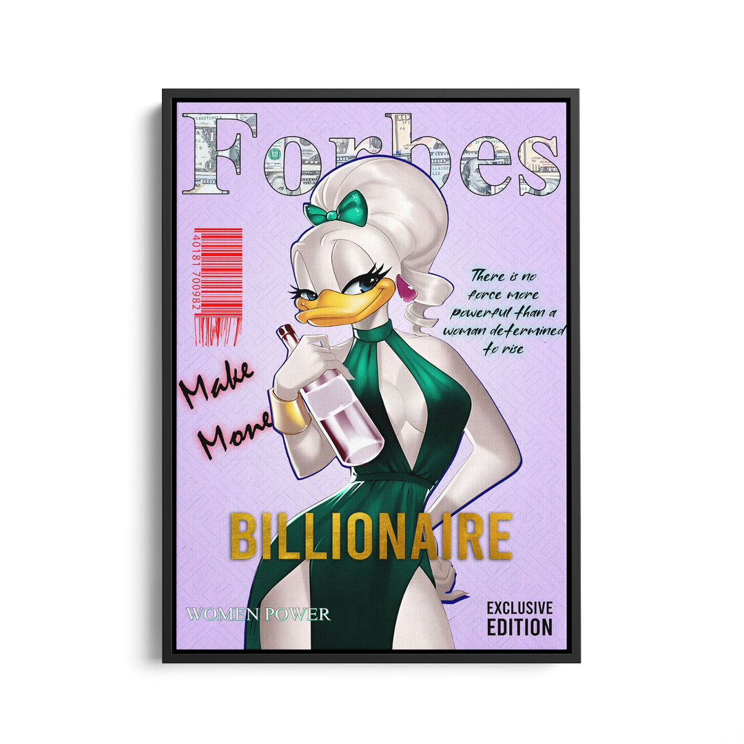 WALL ART "Forbes – Made Money Billionaire" – Acrylic glass &amp; Alu-Dibond | Exclusive and modern pop art in museum quality 