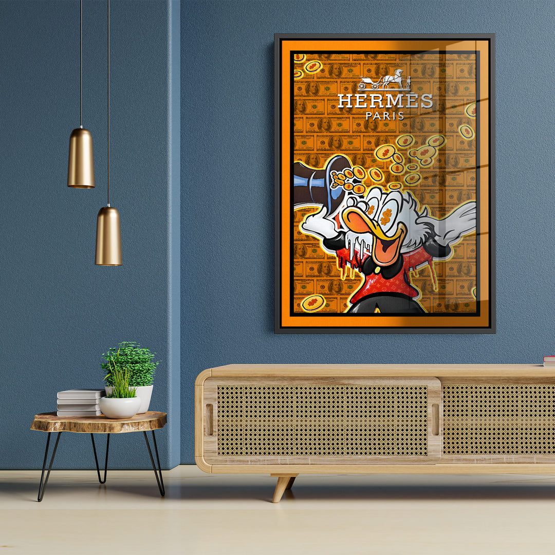 WANDBILD „Luxusleben“ – Acrylglas & Alu-Dibond | Exklusive und Moderne Pop-Art in Museumsqualität