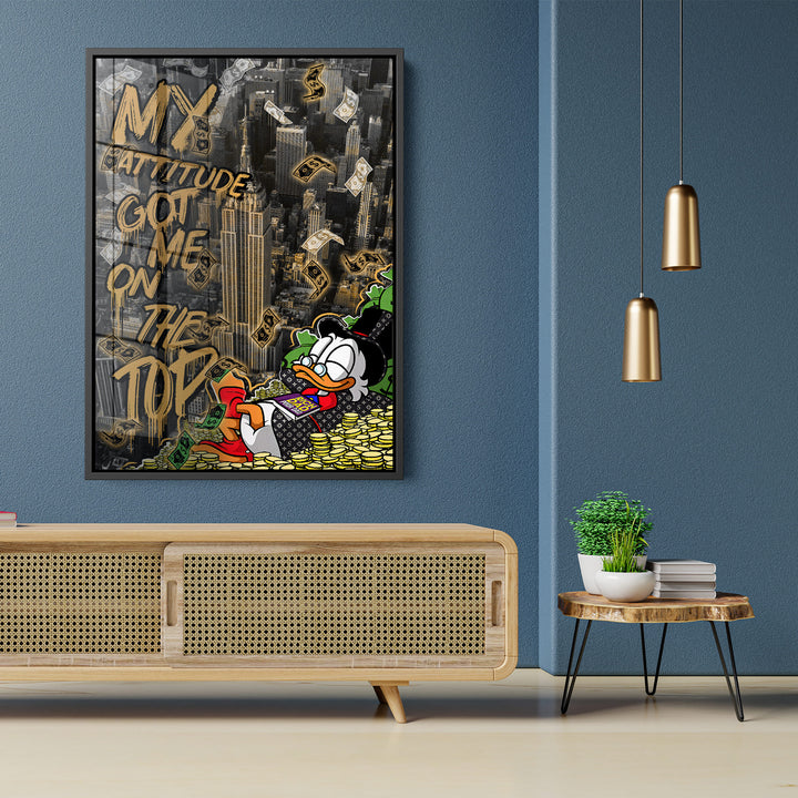 WANDBILD „Erfolgshöhen“ – Acrylglas & Alu-Dibond | Exklusive und Moderne Pop-Art in Museumsqualität